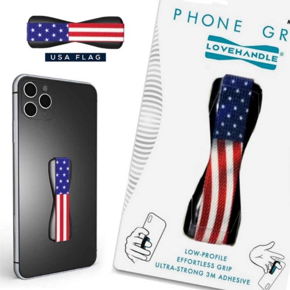 Patriotic Love Handle Phone Grip